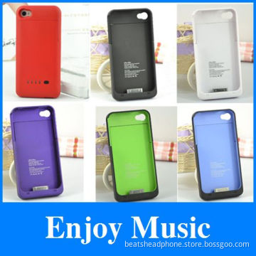 wholesales 1900mAh cheap Backup battery Charger power case for iphone 4 4s